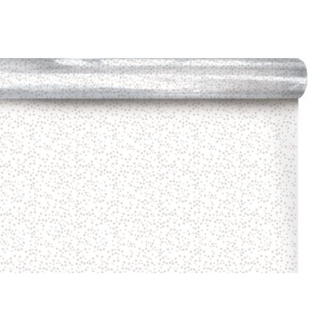 Film fleuriste étoiles blanches 80 cm x 50 m