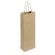 Lot de 50 Sacs bouteilles kraft brun - 14 x 8 x 39 cm