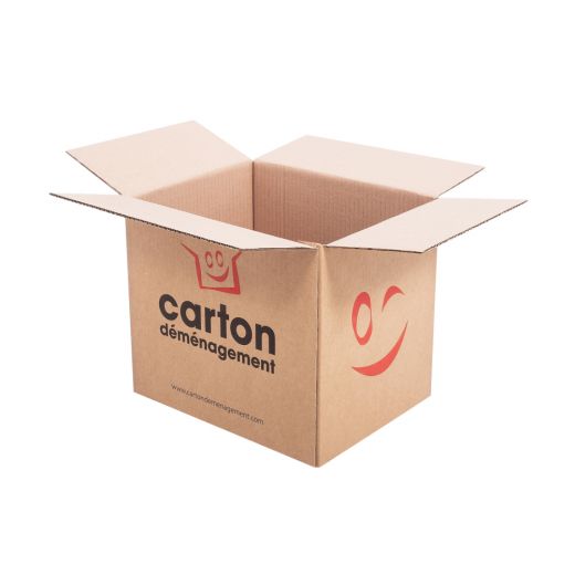 Petits cartons pour déménagement 35 x 27,5 x 30 cm imprimés CD--- LE LOT DE 20