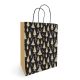 Sac kraft poignées torsadées Woody - 23 x 12 x 30 cm