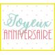 Étiquettes cadeau Fantaisie Anniversaire 40 mm x 35 mm