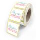 Étiquettes cadeau Fantaisie Anniversaire 40 mm x 35 mm
