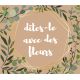 Etiquettes végétal fleur 4x3,5cm - rouleau de 500 4 modèles assortis