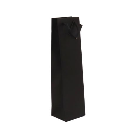 Sac bouteille noir kraft 175g 10 x 9 x 38 cm