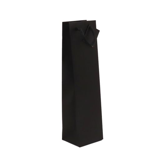 Sac bouteille noir kraft 175g 10 x 9 x 38 cm
