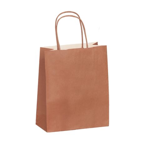 Sac kraft terra poignées torsadées 35 x 14 x 41 cm