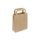 Sac kraft brun poignées plates 18 x 8 x 22 cm