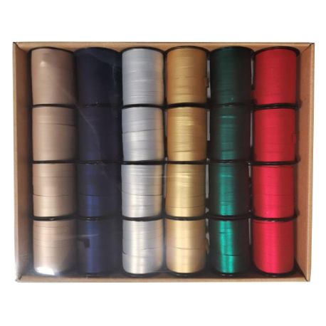 Bolduc couleur mate assortis 10mm x 10m – Sur plateau