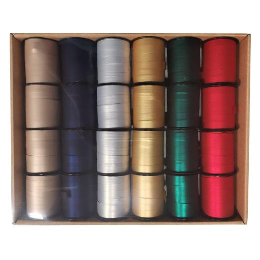 Bolduc couleur mate assortis 10mm x 10m – Sur plateau