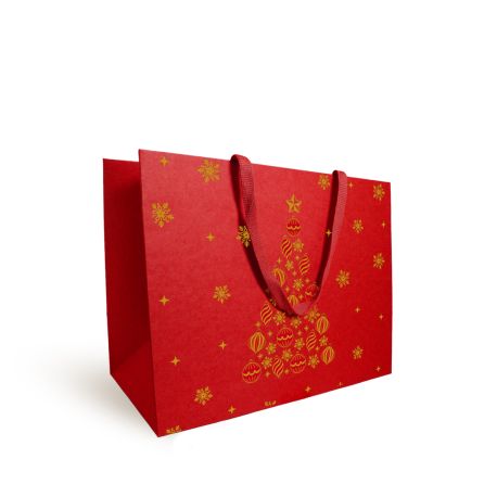 Sac luxe Sapin rouge 190g - 20 x 10 x 17 cm