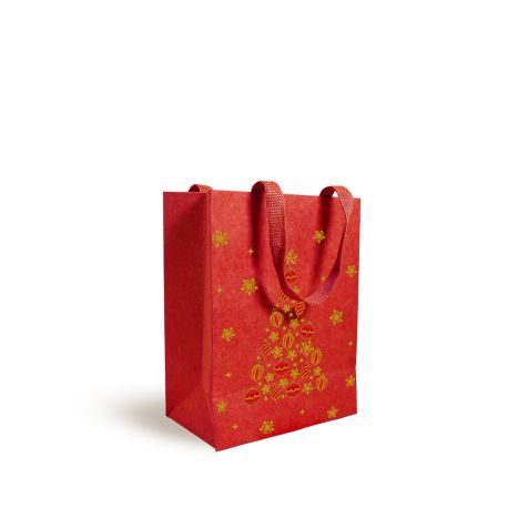 Sac luxe Sapin rouge 190g - 18 x 10 x 23 cm