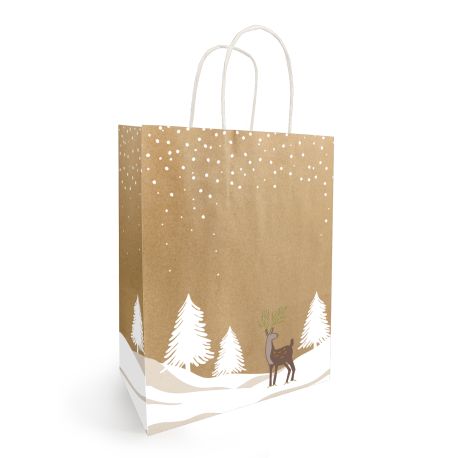 Sac kraft brun Tino 90g - 23 x 12 x 30 cm