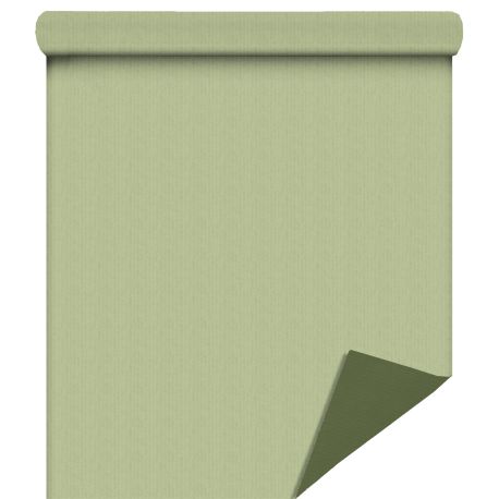 Papier cadeau kraft duo sauge/olive 70 cm x 40 m