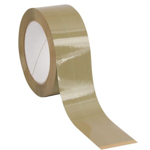Ruban adhésif PP Hot Melt Havane - 50 mm x 990 m x 28µ