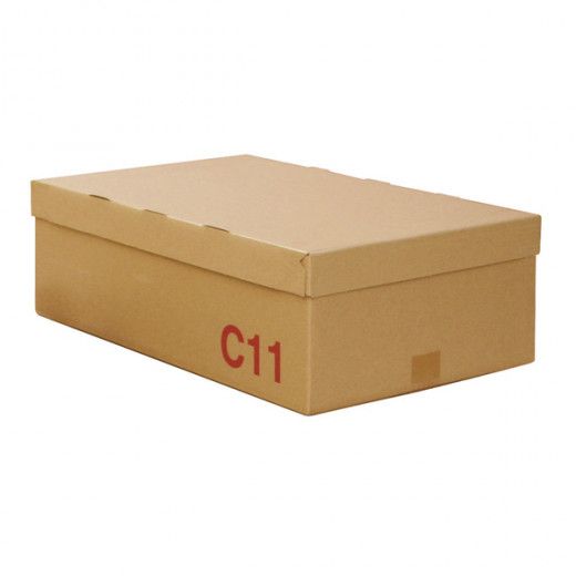 1/2 Caisse Américaine 300x200x125 Simple Cannelure C Dim Ext