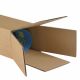 Tube Carton Carré 120x120x610mm Simple Cannelure B