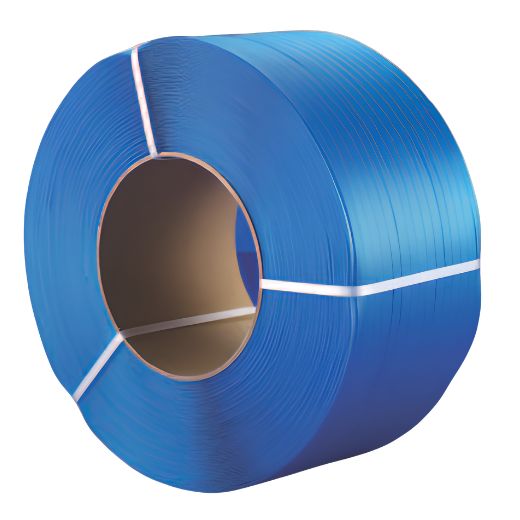 Bobine Feuillard PP 12x0,55mm Bleu Machine Mandrin ø200mm 3000ML