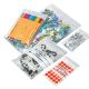 Sachet à Fermeture Rapide 150x180mm Bandes Blanches 50µ