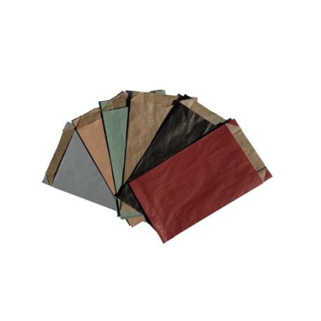 250 sachets kraft sans soufflet Vergé  50gr 120x200 mm Noir